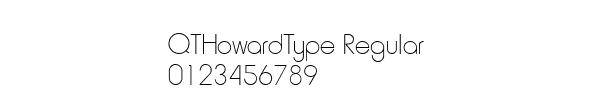 Fuente QTHowardType Regular.ttf