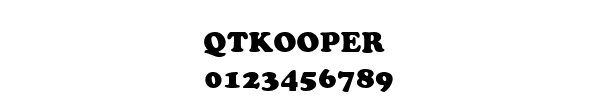 Fuente QTKOOPER.TTF