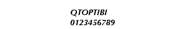 Fuente QTOPTIBI.TTF