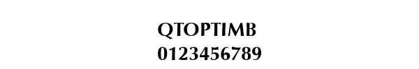 Fuente QTOPTIMB.TTF