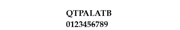 Fuente QTPALATB.TTF