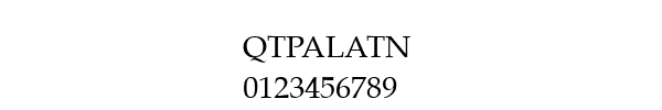 Fuente QTPALATN.TTF