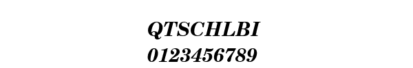 Fuente QTSCHLBI.TTF