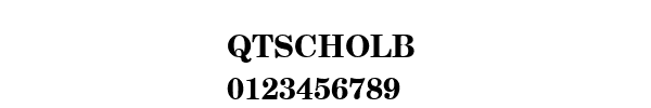 Fuente QTSCHOLB.TTF