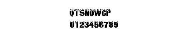 Fuente QTSNOWCP.TTF