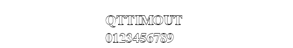 Fuente QTTIMOUT.TTF
