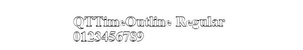 Fuente QTTimeOutline Regular.ttf