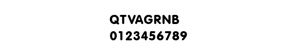 Fuente QTVAGRNB.TTF
