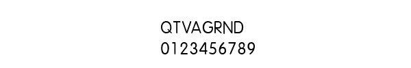 Fuente QTVAGRND.TTF