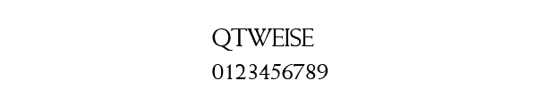 Fuente QTWEISE.TTF