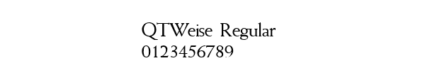 Fuente QTWeise Regular.ttf
