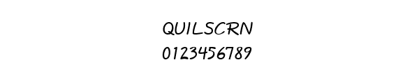 Fuente QUILSCRN.TTF