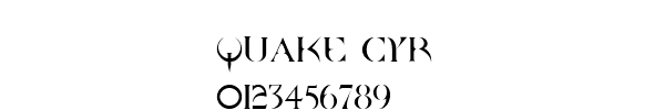 Fuente Quake Cyr.ttf