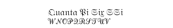 Fuente Quanta Pi Six SSi.ttf