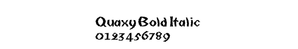 Fuente Quaxy Bold Italic.ttf