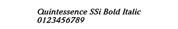 Fuente Quintessence SSi Bold Italic.ttf