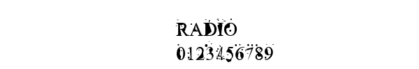 Fuente RADIO.TTF