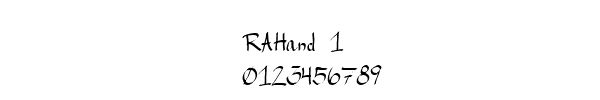 Fuente RAHand 1.ttf