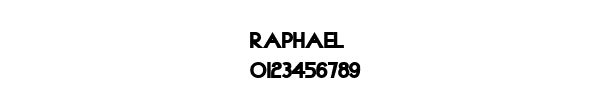 Fuente RAPHAEL.TTF