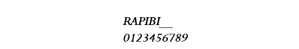 Fuente RAPIBI__.TTF