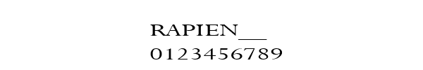 Fuente RAPIEN__.TTF