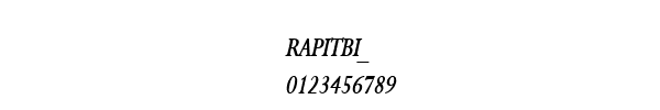 Fuente RAPITBI_.TTF