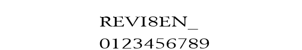 Fuente REVI8EN_.TTF
