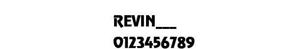 Fuente REVIN___.TTF
