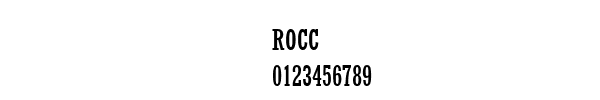 Fuente ROCC.TTF