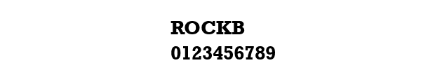 Fuente ROCKB.TTF
