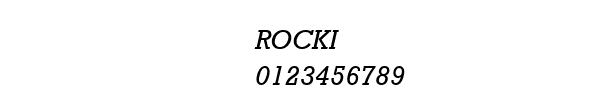 Fuente ROCKI.TTF
