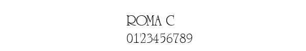 Fuente ROMA C.TTF