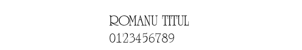 Fuente ROMANU TITUL.TTF