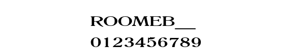 Fuente ROOMEB__.TTF