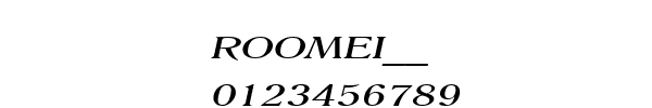 Fuente ROOMEI__.TTF