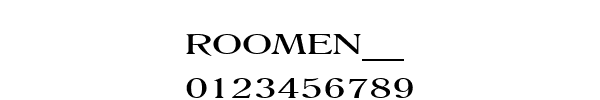 Fuente ROOMEN__.TTF