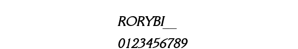 Fuente RORYBI__.TTF
