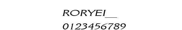 Fuente RORYEI__.TTF