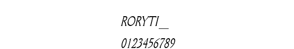 Fuente RORYTI__.TTF