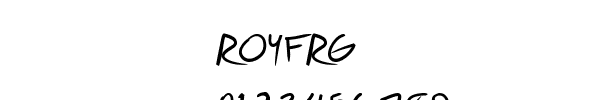 Fuente ROYFRG.TTF