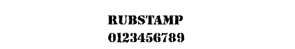 Fuente RUBSTAMP.TTF