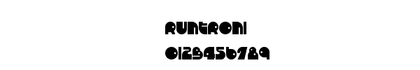 Fuente RUNTRON1.TTF