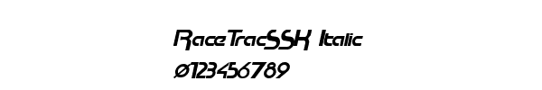 Fuente RaceTracSSK Italic.ttf