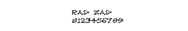 Fuente Rad Zad.ttf