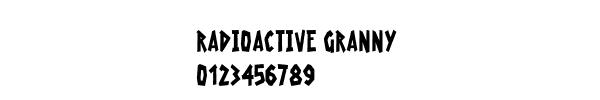 Fuente Radioactive Granny.ttf