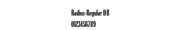 Fuente Radius-Regular DB.ttf
