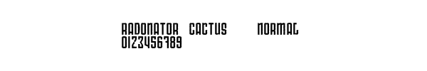 Fuente Radonator Cactus   Normal.ttf