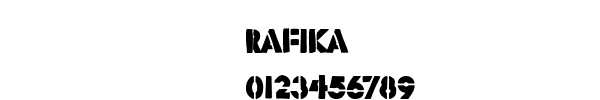 Fuente Rafika.TTF