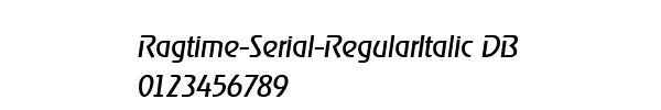 Fuente Ragtime-Serial-RegularItalic DB.ttf