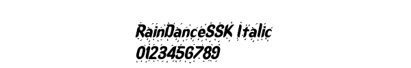 Fuente RainDanceSSK Italic.ttf